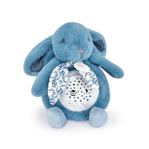 Нічник дитячий Doudou Lapin Кролик проектор музичний блакитний В24