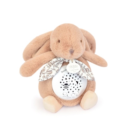 Нічник дитячий Doudou Lapin Кролик проектор музичний бежевий В24