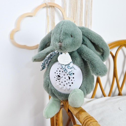 Нічник дитячий Doudou Lapin Кролик проектор музичний шавлієвий В19