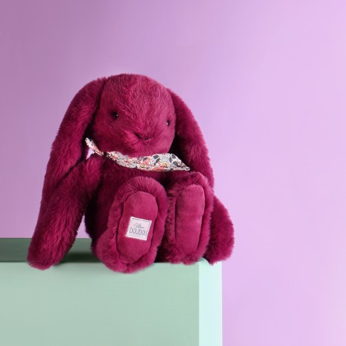 М'яка іграшка DouDou Lapin Fleurette Кролик сливовий В25
