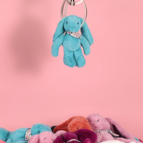 М'яка іграшка DouDou Lapin Fleurette Кролик бірюзовий В25