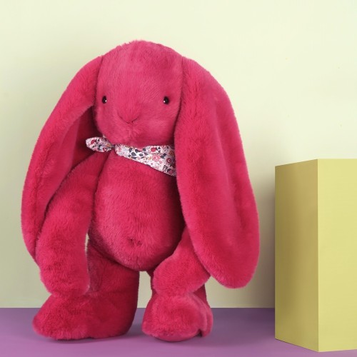 М'яка іграшка DouDou Lapin Fleurette Кролик фуксія В50