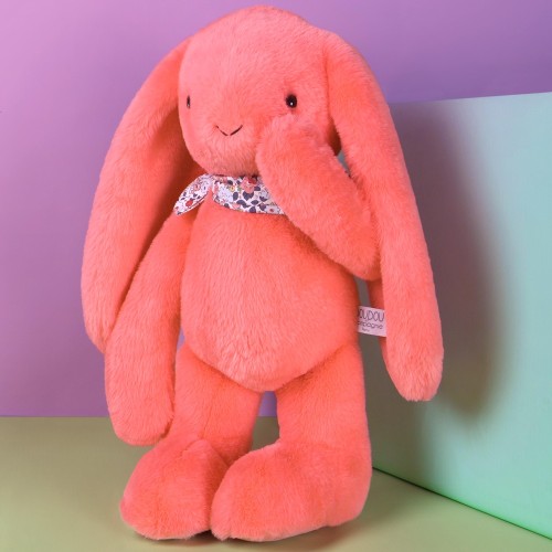 М'яка іграшка DouDou Lapin Fleurette Кролик кораловий В50