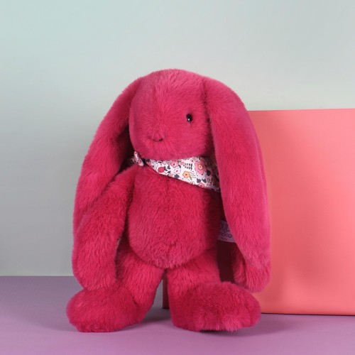 М'яка іграшка DouDou Lapin Fleurette Кролик фуксія В35
