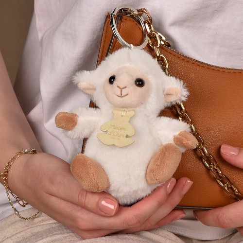 Брелок Histoire D'Ours Les Doux Stretch Ягненок белый В12