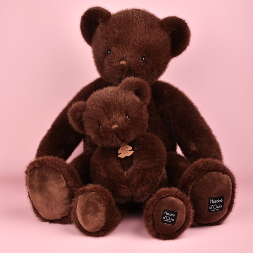 Плюшевый мишка Тедди Histoire D'Ours Le Nounours Clementin коричнево-клюквенный В60
