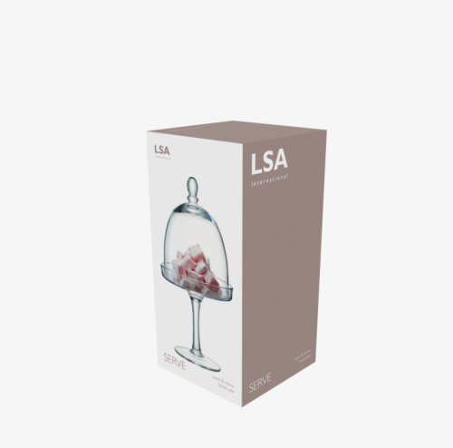 Цукерниця на ніжці LSA Serve з кришкою прозора В29