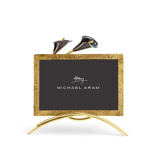 Фоторамка Michael Aram Calla Lily Midnight на подставке 15х18