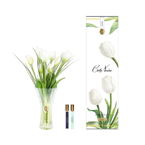 Аромадиффузор Cote Noire Flower Тюльпаны шарантские белый 2 парфюма