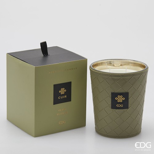 Аромасвічка EDG Cuir Olive flower В18