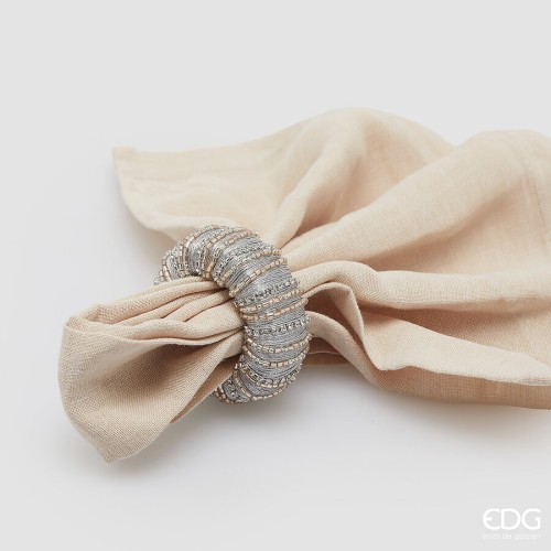Кільця для серветок EDG Luxury рожево-сріблясті Д6