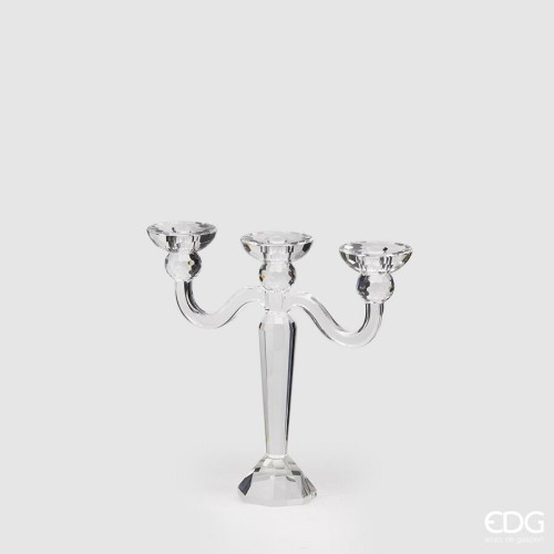 Хрустальный подсвечник EDG на 3 свечи В30