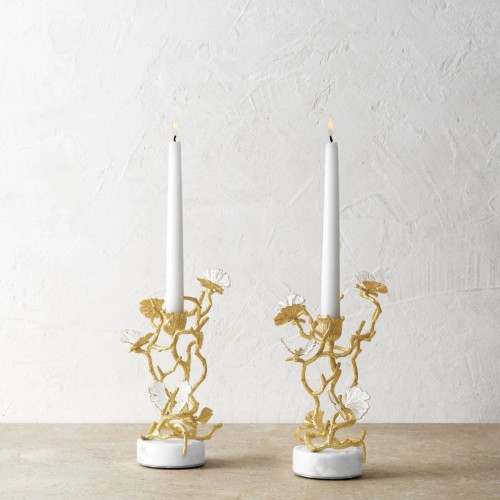 Подсвечники Michael Aram Butterfly Ginkgo Gold В23 х2