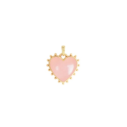 Підвіска Anabel Aram Heart з рожевим кварцом на ланцюжку