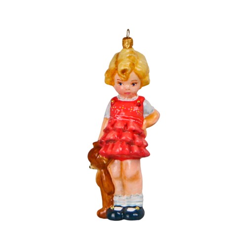 Елочная игрушка Komozja Девочка с мишкой