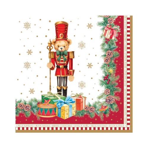 Салфетки Easy Life Christmas Teddy 33х33