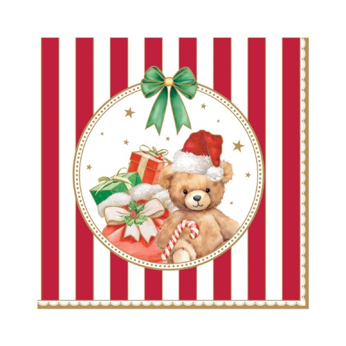 Салфетки Easy Life Cozy Christmas Teddy Bear 33х33
