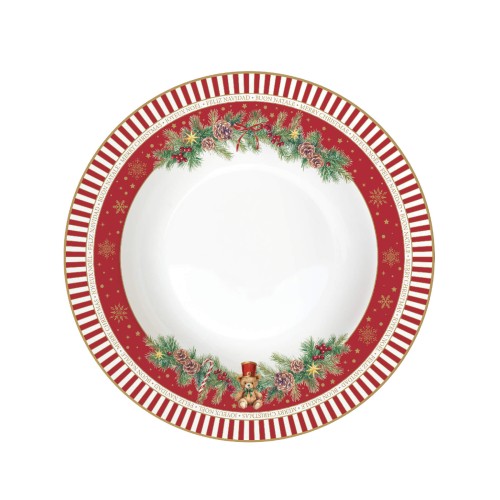 Тарелка для супа Easy Life Christmas Teddy Д22