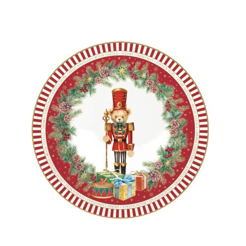 Десертная тарелка Easy Life Christmas Teddy Д19