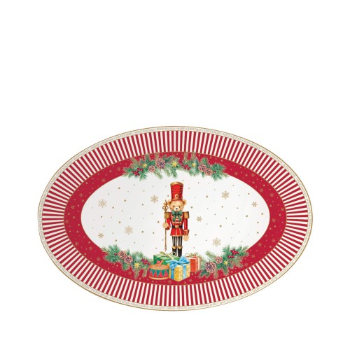 Блюдо сервировочное Easy Life Christmas Teddy 35х24