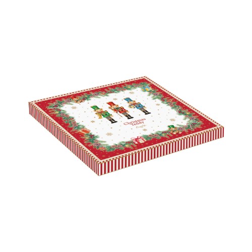 Блюдо сервировочное Easy Life Christmas Teddy 25х25