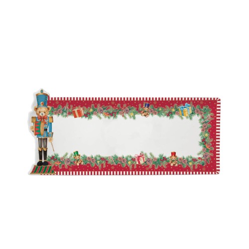 Блюдо сервировочное Easy Life Christmas Teddy 36х16