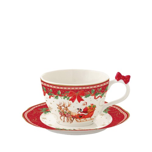 Чашка с блюдцем Easy Life Christmas Heritage 240мл