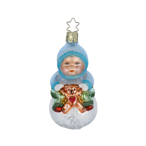 Елочная игрушка Inge Glas Мальчик со снежным шаром В10