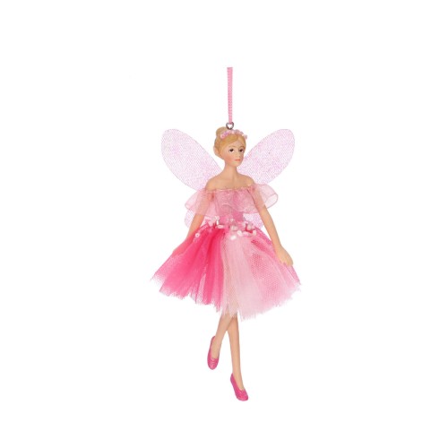 Елочная игрушка Gisela Graham Фея в розовом В13