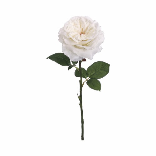 Искусственные цветы ZELENA Роза английская В61 белая