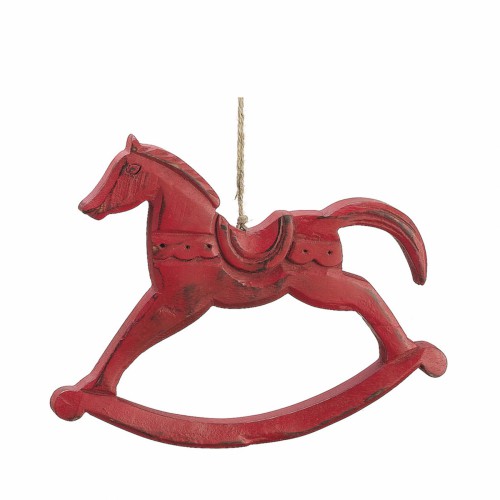 Елочная игрушка ZELENA Конь-качалка В16