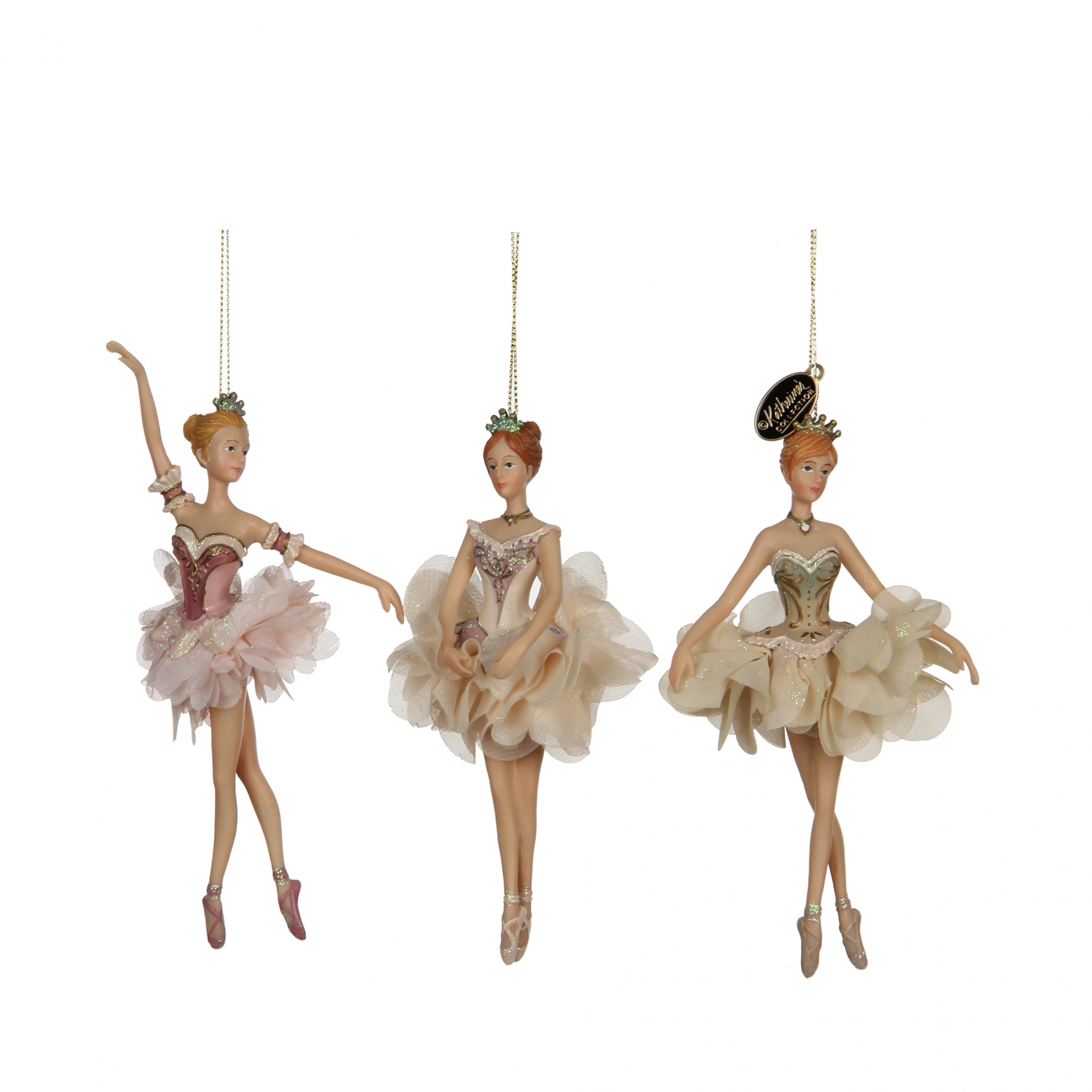 Новогодняя игрушка музыкальная Балерина, крутится, 32 см