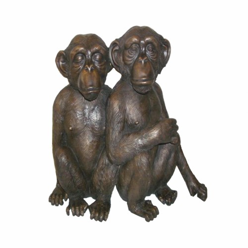 Бронзова статуетка ZELENA Пара мавп В40