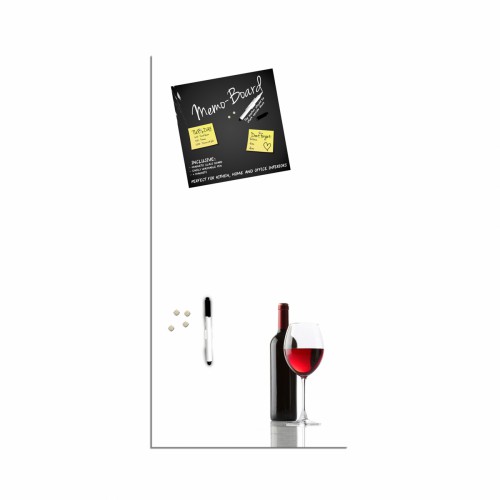 Дошка для нотаток ZELENA Пляшка червоного вина біла 30х60