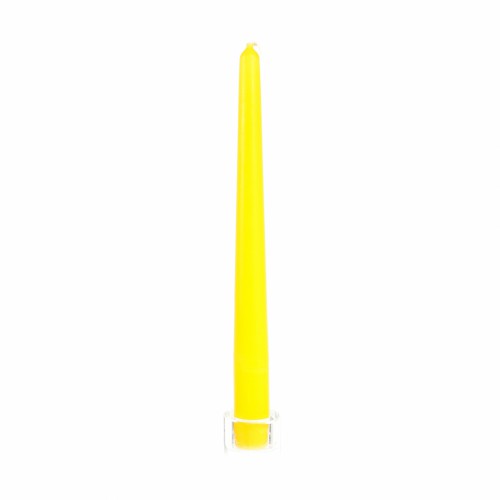 Свічка декоративна ZELENA Конус жовтий 2,3х25