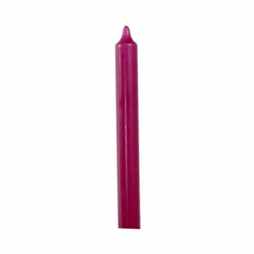 Свеча декоративная ZELENA Цилиндр фиолетовый 2,1х21